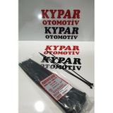 Plastik Cırt Kelepçe 4.8X380 Siyah Kablo Bağı 100 Lü Paket