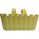 Plastik Çit Tasarımlı Balkon Saksısı, Asılabilir Çiçeklik, Dekoratif Bahçe Aksesuar 28X12