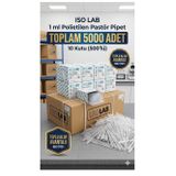 Plastik Damlalık Pastör Pipet 1 ML - 10 x 500 lü kutu (1 koli 5000 adet) 1 ML