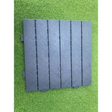 Plastik Deck – Ahşap Görünümlü Zemin Kaplama Karosu (50X50 Cm) (4ADET) - 50 x 50 cm - Antrasit