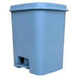 Plastik Dekoratif Mutfak Banyo Çöp Kovası 6L Renkli Pedallı Mavi, Gri,Beyaz,Siyah Ofis Temizlik Kovası Çöp Konteynırı Kolay Temizlenir (Mavi)
