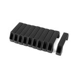 Plastik Dolap Çekmece Kulpu, 106MM, Siyah, 10'lu Paket - 1BW-Beyaz - Ahşap