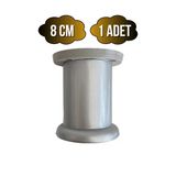 Plastik Düz Gümüş Gri 8Cm Ayarlı Ayak Mobilya Masa Ve Dolap Ayağı(8Cm)(Gümüş Gri) Gri 8Cm 8Cm - 1 Adet