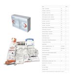 Plastik Ecza Dolabı Lux Beyaz + İlkyardım İşyeri Okul Fabrika İçerik Paketi Full Set CVLİPEKSET10103