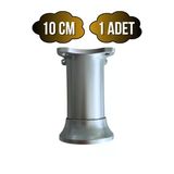 Plastik Gri Ayarlanabilir Ayak Masa Dolap Ve Mobilya Ayağı(Gri)(8Cm - 10Cm) Gri 10Cm 10Cm - 1 Adet