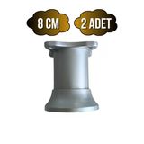 Plastik Gri Ayarlanabilir Ayak Masa Dolap Ve Mobilya Ayağı(Gri)(8Cm - 10Cm) Gri 8Cm 8Cm - 2 Adet