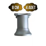Plastik Gri Ayarlanabilir Ayak Masa Dolap Ve Mobilya Ayağı(Gri)(8Cm - 10Cm) Gri 8Cm 8Cm - 4 Adet