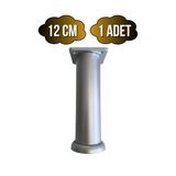 Plastik Gümüş Ayarlı Ayak Mobilya Masa Ve Dolap Ayağı(12Cm - 15Cm)(Gümüş - Gri) Gümüş 12Cm 12Cm - 1 Adet