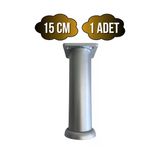 Plastik Gümüş Ayarlı Ayak Mobilya Masa Ve Dolap Ayağı(12Cm - 15Cm)(Gümüş - Gri) Gümüş 15Cm 15Cm - 1 Adet