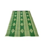 Plastik Hasır Kilim 1. Kalite - Çift Mekik Dokuma, Leke Tutmaz, Balkon Bahçe Kamp için Yer Hasırı Sergi Kilimi (Yeşil, 180 x 360 CM)