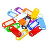 Plastik Isim Yazılabilen Karışık Renk 15 Adet Anahtarlık (5.5CMX2CM)