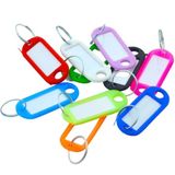 Plastik Isim Yazılabilen Karışık Renk 15 Adet Anahtarlık (5CMX2CM)