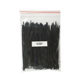 Plastik Kablo Bağı Siyah 2,5 x 100 mm Cırt Kelepçe 100 Adet