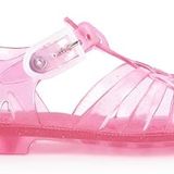 Plastik kadın sandaleti, Ado, pembe parıltılı, Pembe., 41 EU