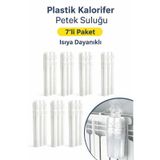Plastik Kalorifer Petek Suluğu 7 Li Set Radyatör Nemlendirici Su Kabı Isıya Dayanıklı Beyaz