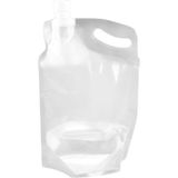 Plastik Kapaklı Su Torbası 1 Litre Açık Gri