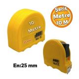 Plastik Kaplamali Bukulebilir Sert Metal Olcu Olcme Serit Metre 10 Metre 25 Mm Mezura