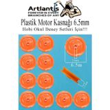 Plastik Kasnak 6.5 Mm 10 Lu 1 Paket Tekerlek Yuvarlak Kasnak Oyuncak Çıkrık Makara 0.65 Cm Motor Kasnağı Deney Okul Hobi