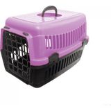 Plastik Kedi Köpek Taşıma Çantası 32,5 / 48 cm Pembe