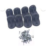 Plastik Köşebent, Gri, Mobilya Bağlantı Elemanı, 2 cm x 2 cm x 4 mm, 8 Adet, Raf ve Dolap Köşe Birleştirme, Mobilya Duvara Sabitleme