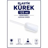 Plastik Kürek - 125ML - Dibi Düz - Uzun Saplı
