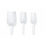 Plastik Kürek Beyaz - 250ml 125ml 60 ml- Dibi Düz - Numune Küreği