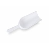 Plastik Kürek Beyaz - 250ml - Dibi Düz - Numune Küreği