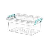 Plastik Kutu Kapaklı Saplı Saklama Kabı 5.5 Litre (20 x 31 x 13) - Turuncu