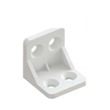 Plastik L Köşe Bağlantı Elemanı, 28x28x28 mm, Montaj Vidaları Dahil, 10 Adet (Beyaz)