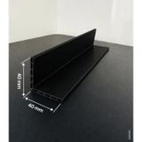 Plastik L Profil Köşebent 40x40 mm 4 Adet x 1.5 Metre Çift Cidarlı | UV ve Su Dayanımlı, Hafif ve Sağlam Yapı, Siyah, Gri, Beyaz Renk, Darbe Dayanımlı, Parlak Yüzey