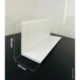 Plastik L Profil Köşebent 60x90 mm 4 Adet x 2 Metre Çift Cidarlı, Beyaz