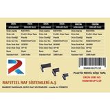 Plastik L Tapa Papuç .l Köşebent Profil Için / Rafsteel RS869391PT219 - 40*60mm