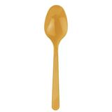 Plastik Lüx Altın Renk Kaşık - Parti Davet Piknik Çorba Yemek Kaşığı - 18 Cm. - 250 Adet