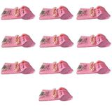 Plastik Lüx Pembe Renk Kaşık - Parti Davet Piknik Çorba Yemek Kaşığı - 18 Cm. - 25'Li 10 Paket
