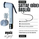 Plastik Mandallı Şattaf Taharet Matik Başlık Tekne Yat Karavan Otel İçin İdeal Ürün (Gri)