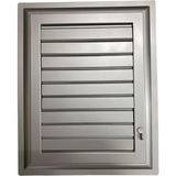 Plastik Menfez 45X45 Gümüş Banyo Wc Havalandırma - Çok Renkli
