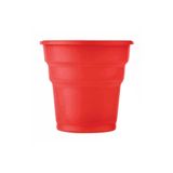 Plastik Meşrubat Bardağı Kırmızı Renk 180Cc-7Oz 25Li