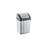 Plastik Mini Sallanır Kapak Klink İtmeli Çöp Kutusu Kovası / 5 Lt. / No : 1 / 14 x 19 x 27 Cm.