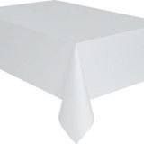 Plastik Naylon Su Geçirmez Parti Piknik Renkli Masa Örtüsü - 120x180 Cm. - Beyaz - 1 Adet
