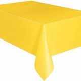 Plastik Naylon Su Geçirmez Parti Piknik Renkli Masa Örtüsü - 120x180 Cm. - Sarı - 1 Adet