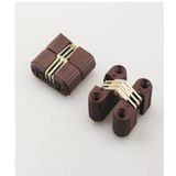 Plastik Oval Masa Menteşesi Zamak Gövde Kahverengi 31*12Mm Boyut (2 Adet)
