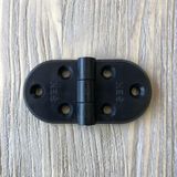 Plastik Oval Menteşe 7cm (2 Adet) Siyah