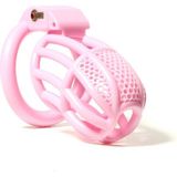 Plastik Pembe Penis Kilidi Erkek Bekaret Cihazı Chastity Cock Cage Küçük Boy Penis Esaret Kafesi