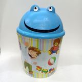 Plastik Pratik Ekonomik Çocuk Çöp Kovası Klikli 38 cm Yüksekliğinde