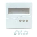 Plastik Proje Kutusu 86X86MM Beyaz Duvara Yüzeye Montaj Tip 1602 LCD 3 Buton Elektronik Devre