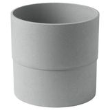 Plastik saksı, gri, 19 cm