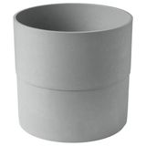 Plastik saksı, gri, 32 cm