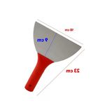 Plastik Saplı Metal Spatula, 18 Cm, Takılabilir Sap