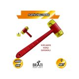 Plastik Saplı Vidalı Tokmak 40mm Sarı