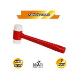 Plastik Saplı Vidalı Tokmak Çekiç 40mm Beyaz